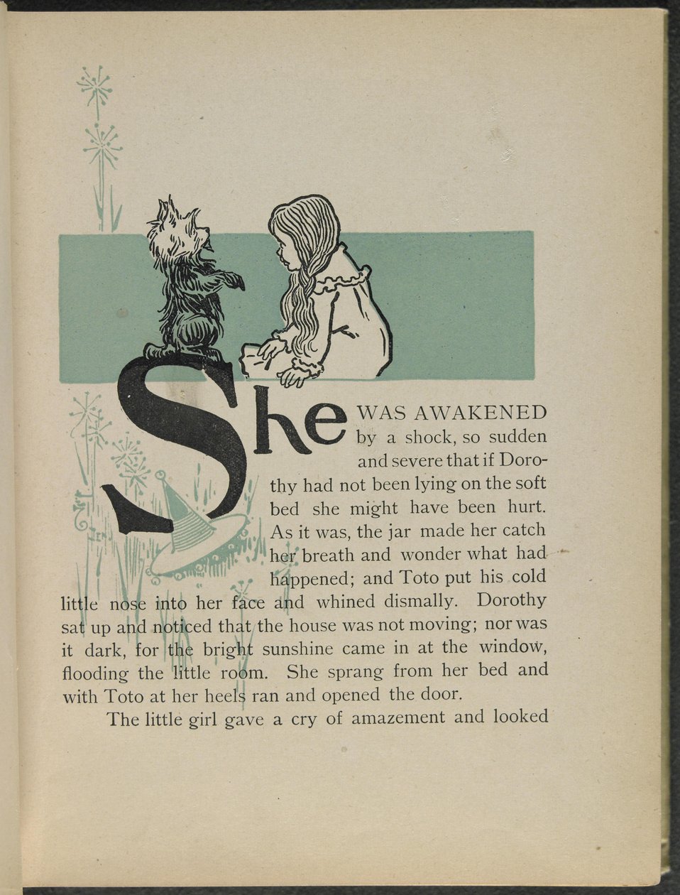 Illustration från "Den underbara trollkarlen från Oz" av Lyman Frank Baum av William Wallace Denslow