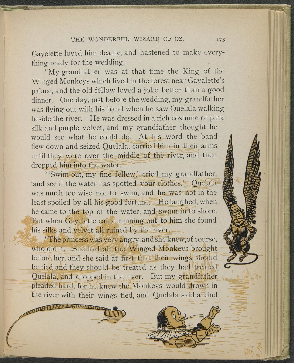 Illustration från "Den underbara trollkarlen från Oz" av Lyman Frank Baum av William Wallace Denslow