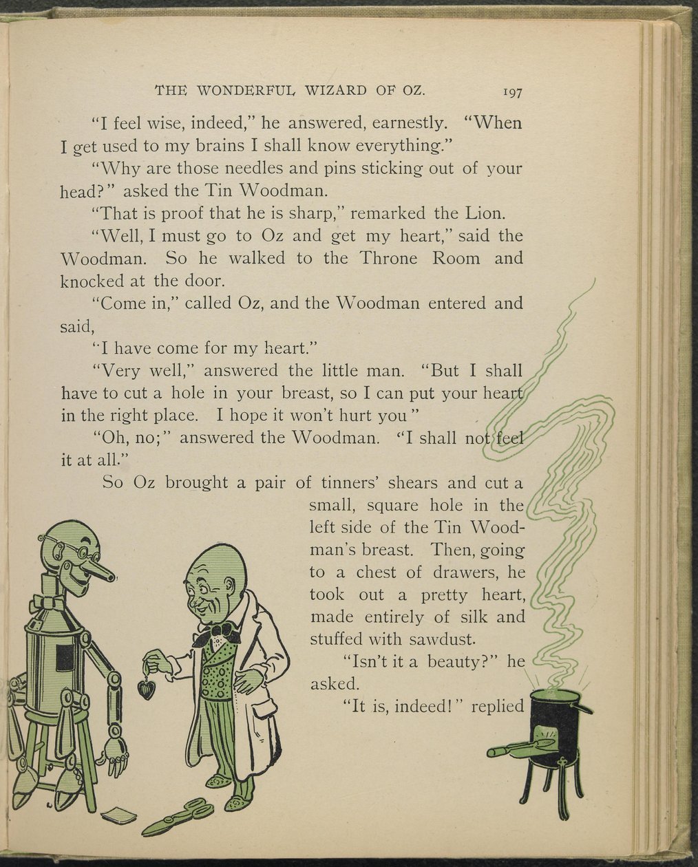 Illustration från "Den underbara trollkarlen från Oz" av Lyman Frank Baum av William Wallace Denslow