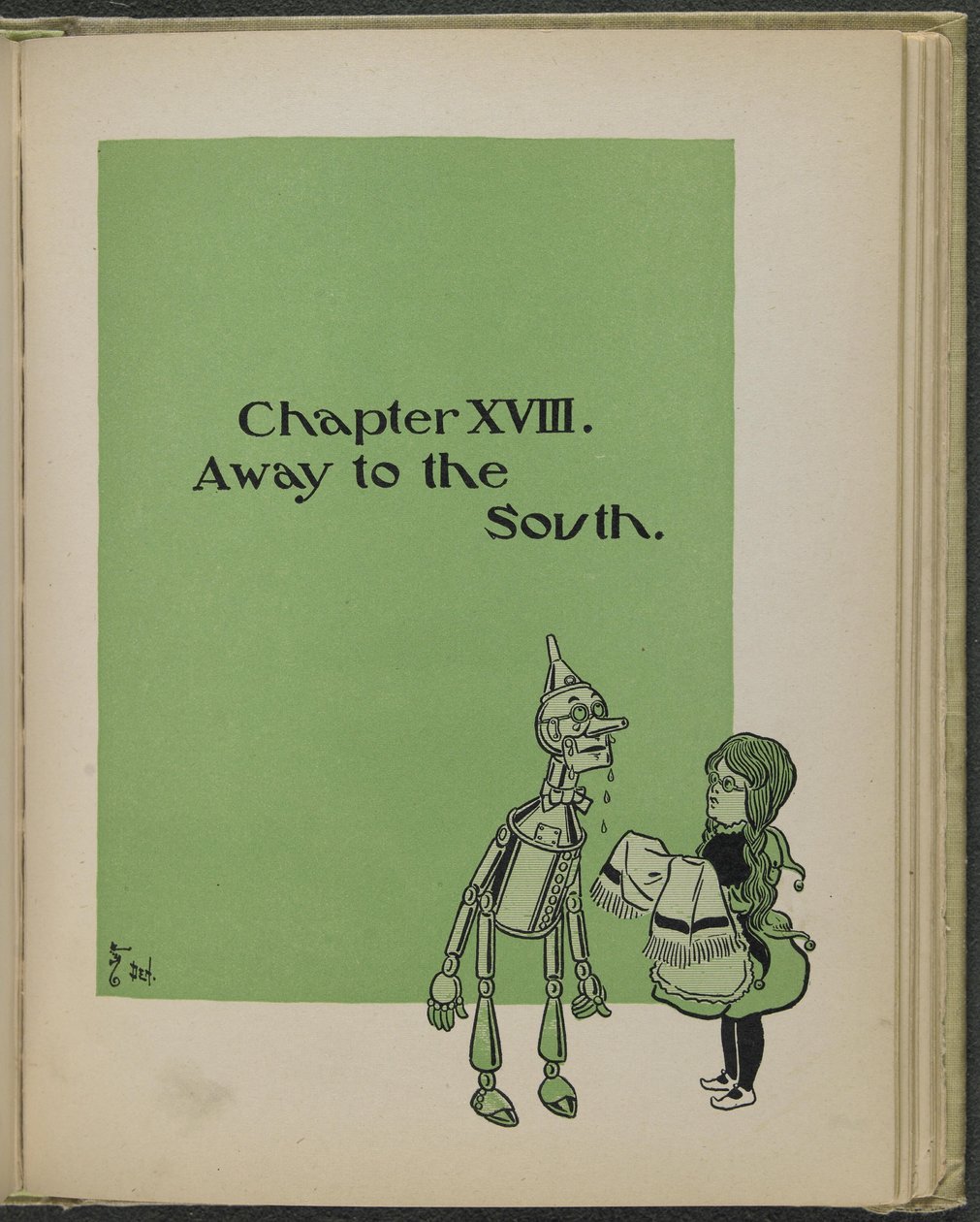 Illustration från "Den underbara trollkarlen från Oz" av Lyman Frank Baum av William Wallace Denslow