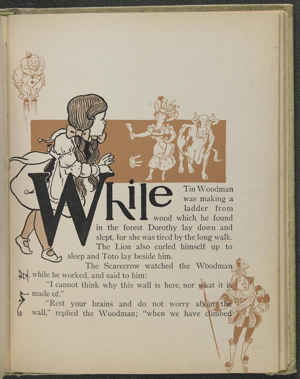 Illustration från "Den underbara trollkarlen från Oz" av Lyman Frank Baum av William Wallace Denslow