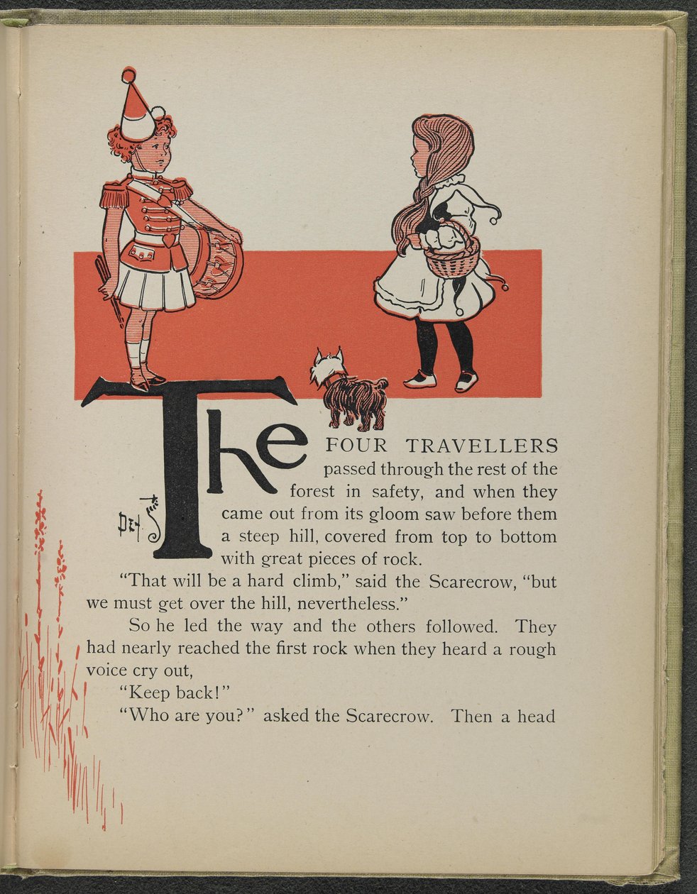 Illustration från "Den underbara trollkarlen från Oz" av Lyman Frank Baum av William Wallace Denslow