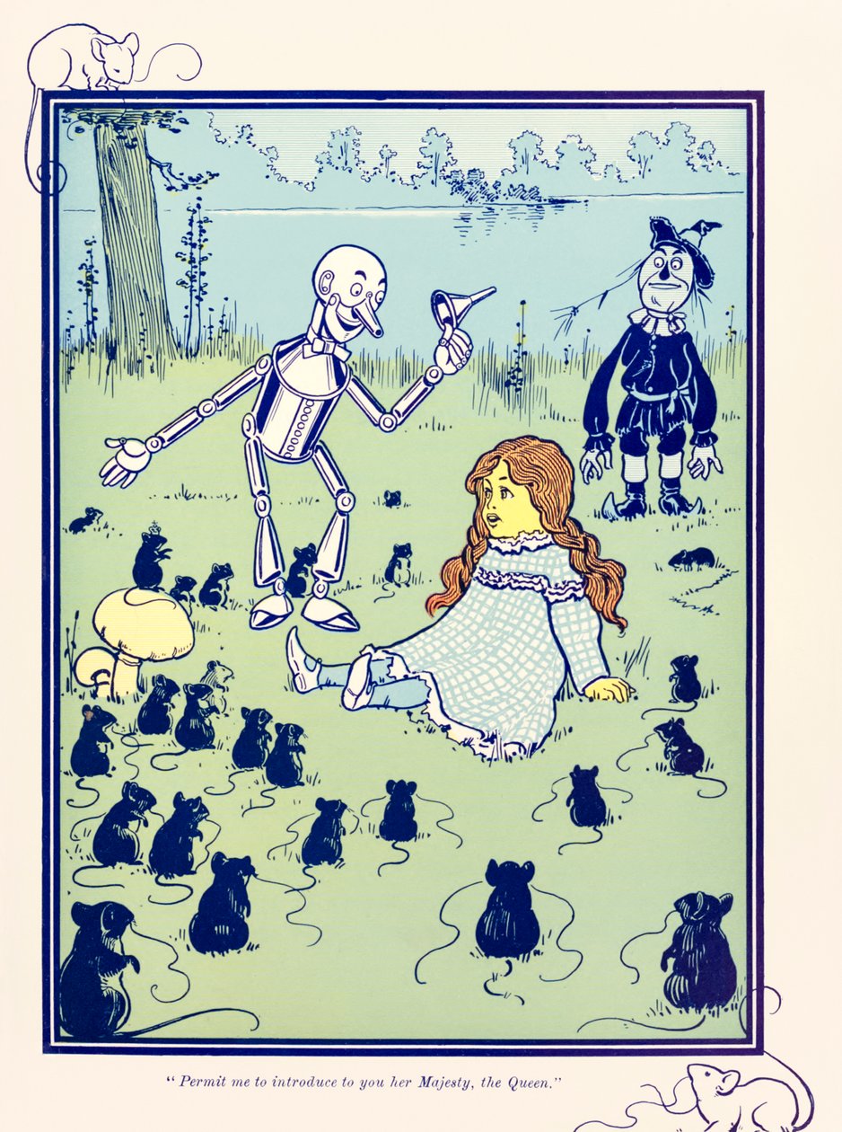 ?Tillåt mig presentera hennes majestät, drottningen.? från ?The Wonderful Wizard of Oz? av L. Frank Baum av William Wallace Denslow