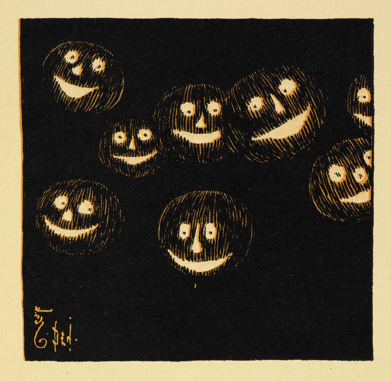 Flera Jack-lanterns, från 