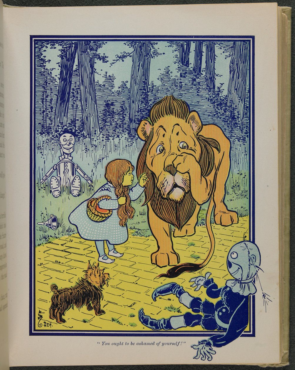 "Du borde skämmas för dig själv", illustration från "Den underbara trollkarlen från Oz" av Lyman Frank Baum av William Wallace Denslow