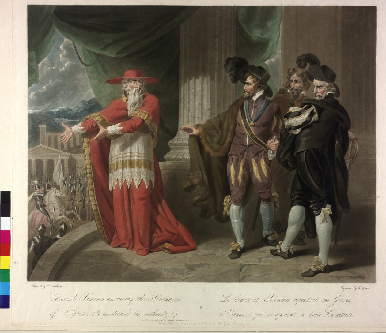Kardinal Ximenes svarar Spaniens stormän av William Ward