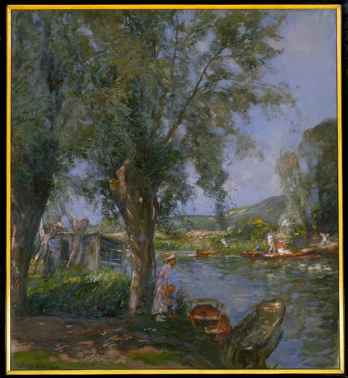 Punting av William Watt Milne