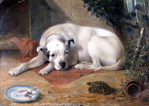 En besökare (bräda) av William Weekes