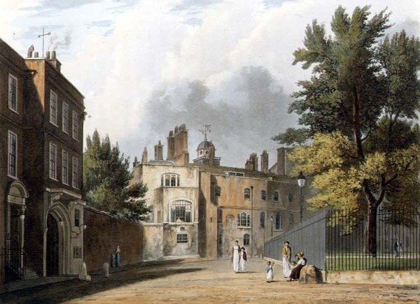 Charterhouse från torget av William Westall