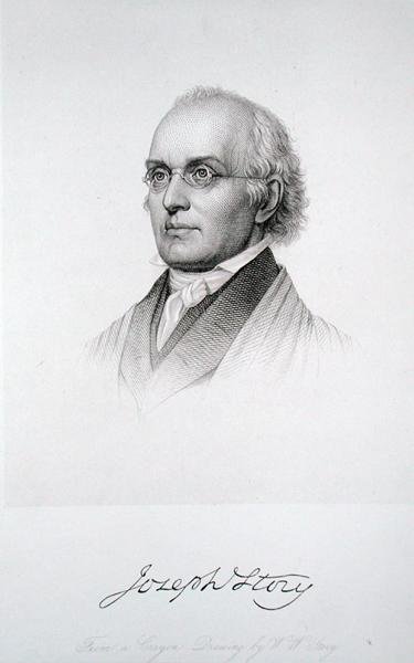 Joseph Story (gravyr) av William Wetmore (after) Story