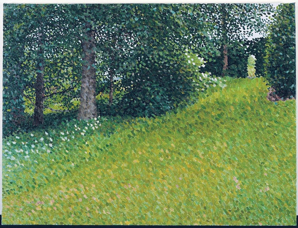 Garden, Grey Day, 2003 (Olja på duk) av William Wilkins
