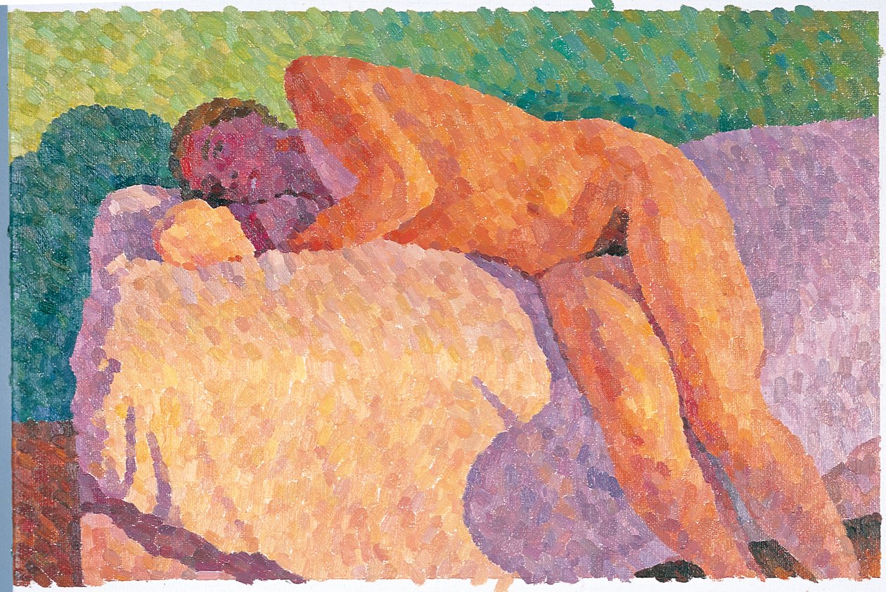 Naken med ansikte i skugga, 2000 (Oil on Canvas) av William Wilkins