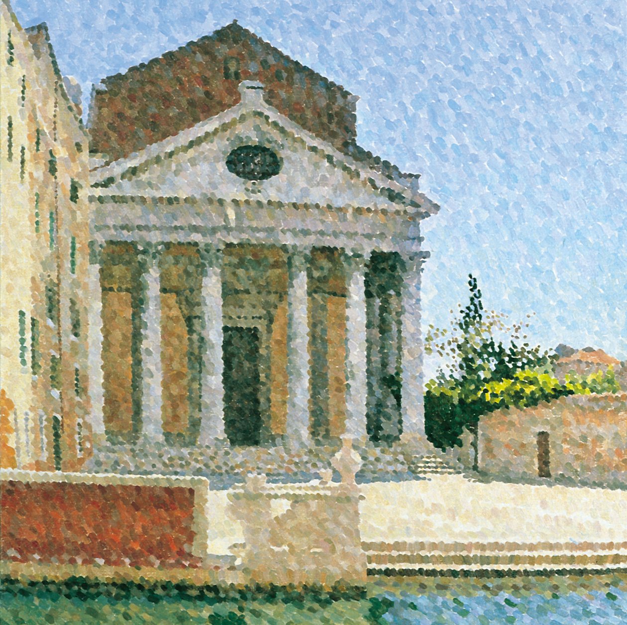 San Nicola dei Tolentini, Venedig, 2001 (Olja på duk) av William Wilkins
