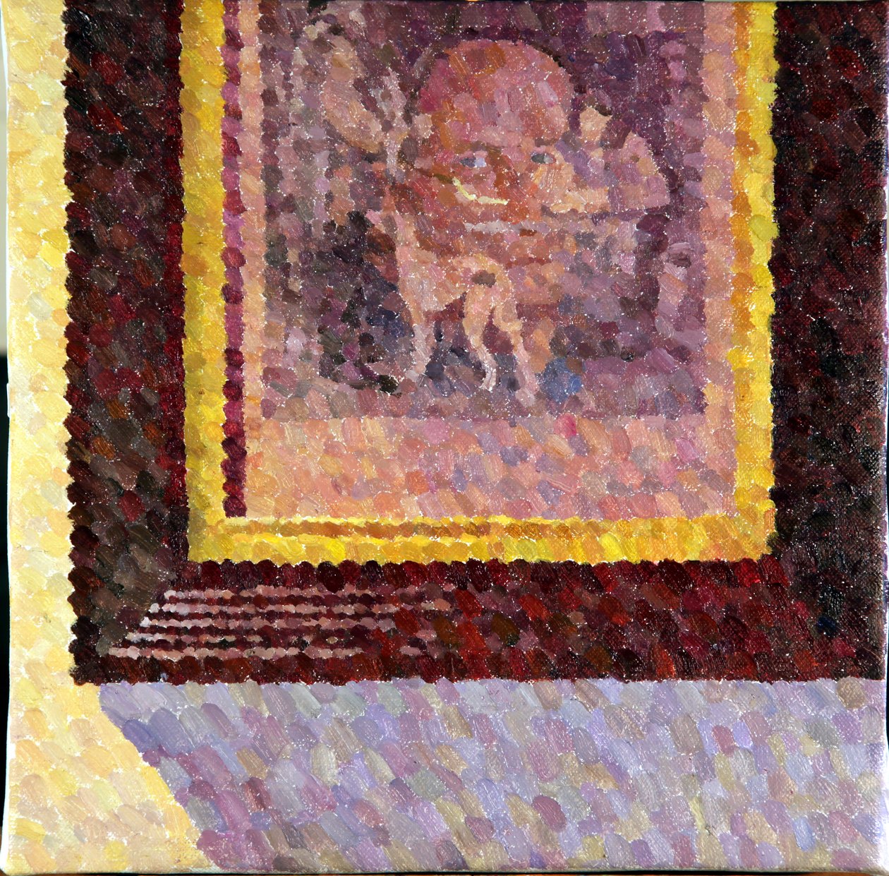 Trumpetarens hund, 2014 (Olja på duk) av William Wilkins