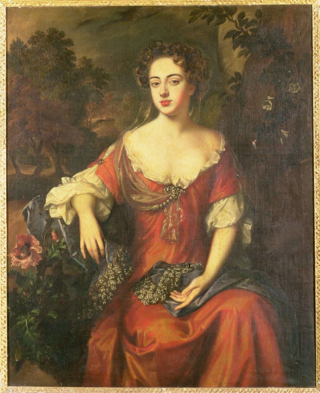 Porträtt av Lady Brownlow av William Wissing or Wissmig