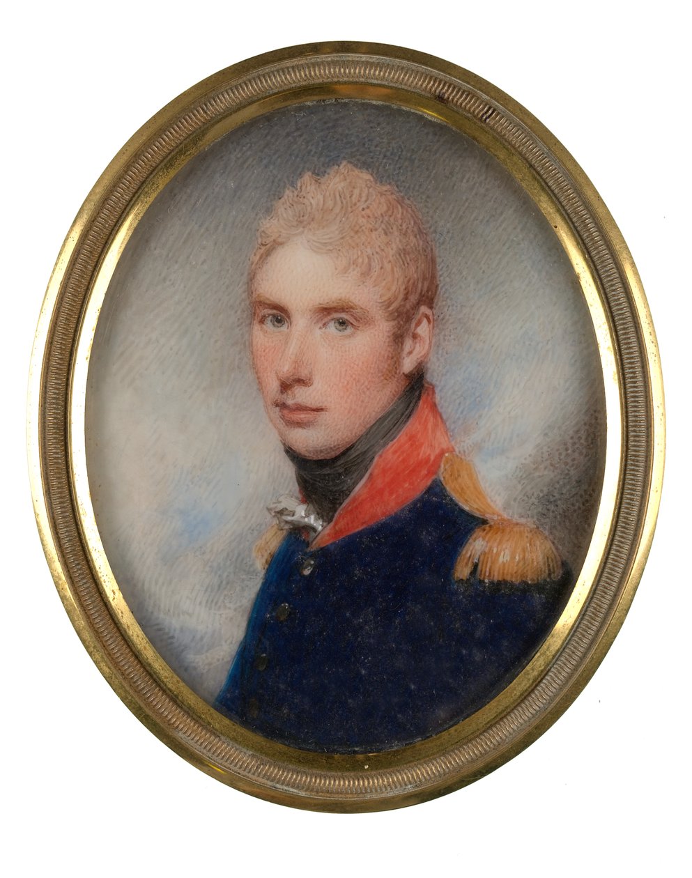 Kapten (senare överstelöjtnant) William Tyrwhitt-Drake (1785-1848), Royal Horse Guards, maj 1809 (miniatyr på elfenben) av William Wood