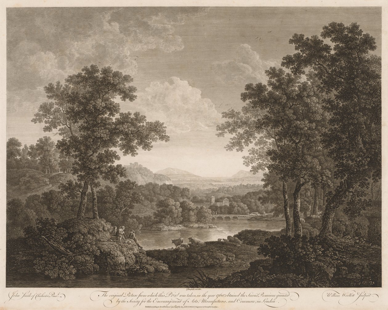 Landskap av William Woollett