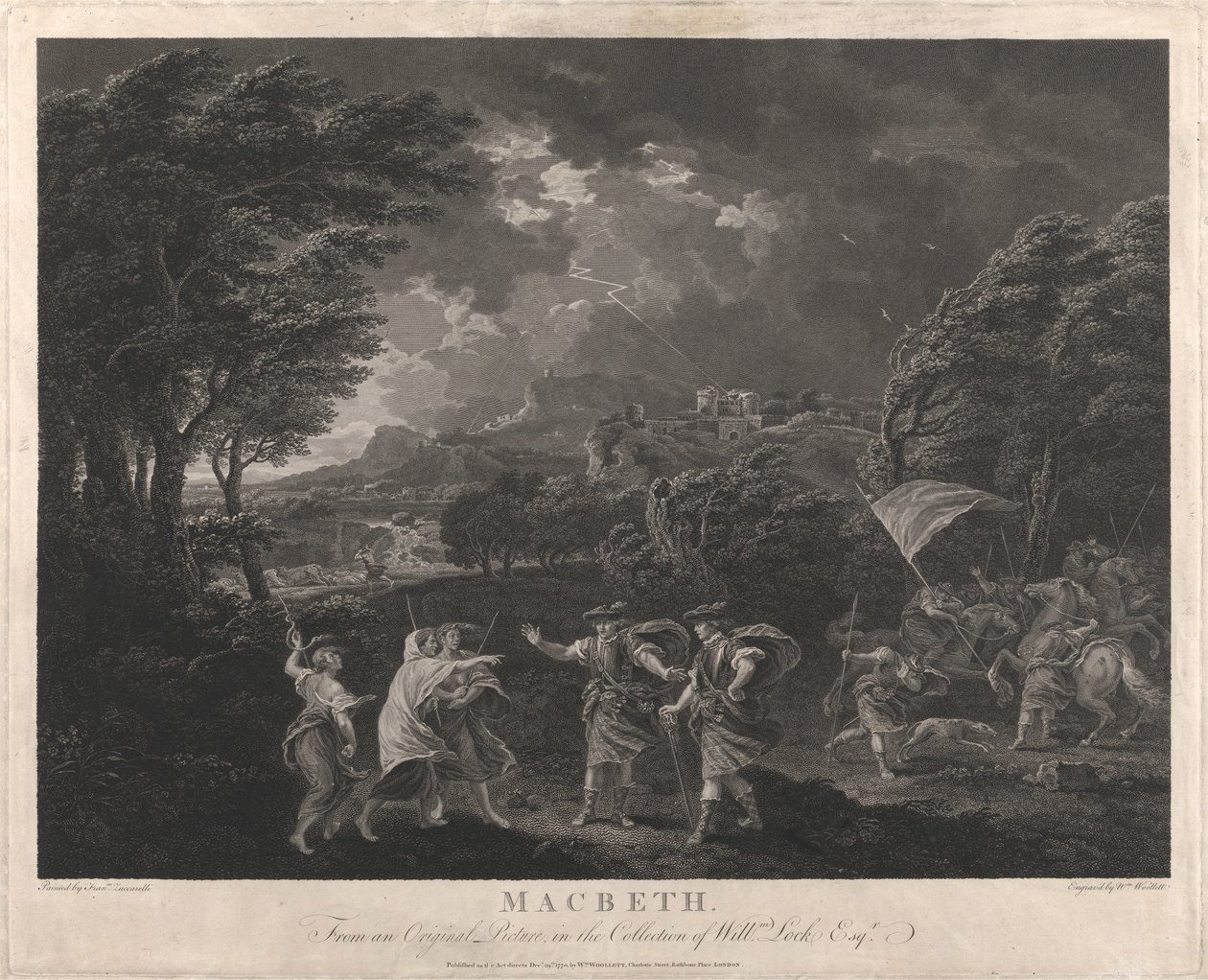 Macbeth och häxorna av William Woollett