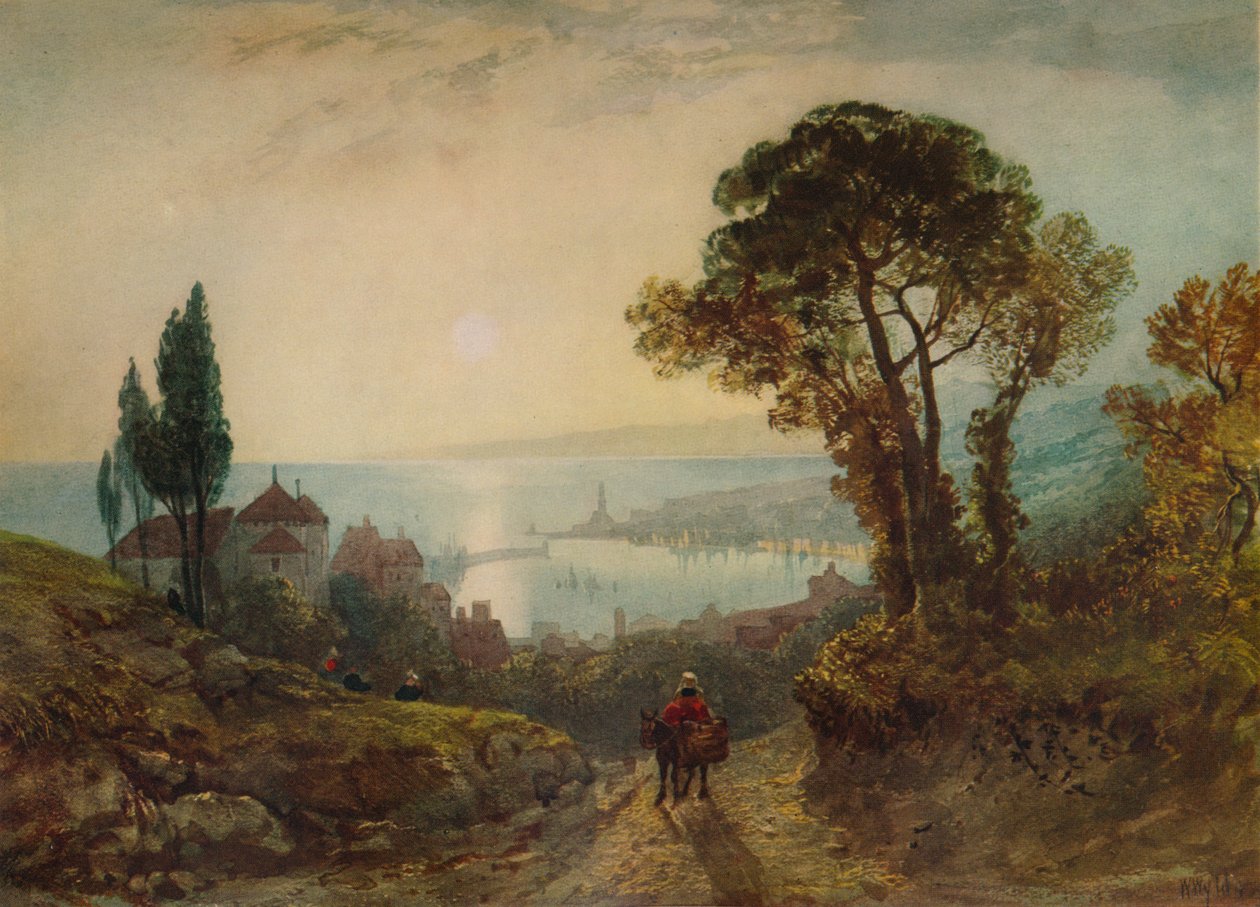 Utsikt över en hamn, c1859, 1938 av William Wyld