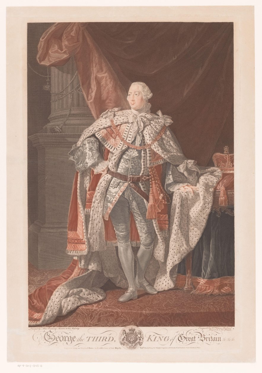 Porträtt av George III av Storbritannien George den tredje, kung av Storbritannien (titel på objekt) av William Wynne Ryland