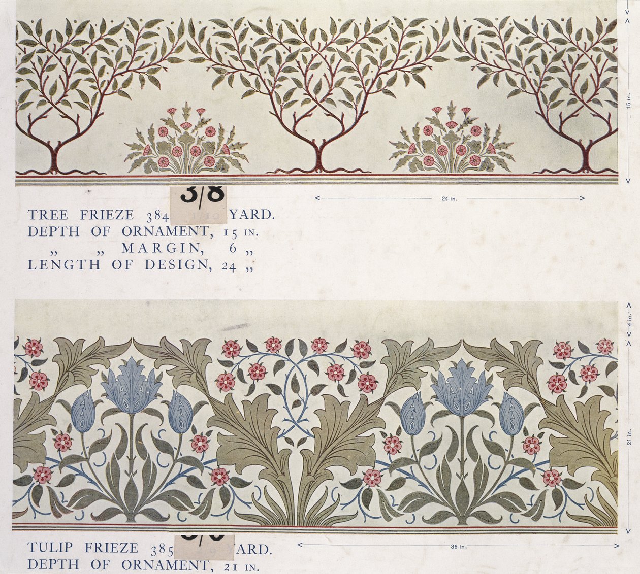 Tapetprovbok, före 1917 (tryck) av William and Company Morris
