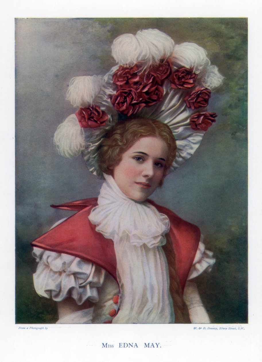 Edna May, amerikansk skådespelerska och sångerska, 1901. av William and Daniel Downey