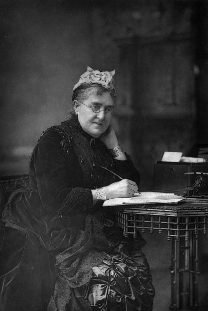 Eliza Lynn Linton 1822-1898, brittisk författare, essäist och journalist, 1890. av William and Daniel Downey