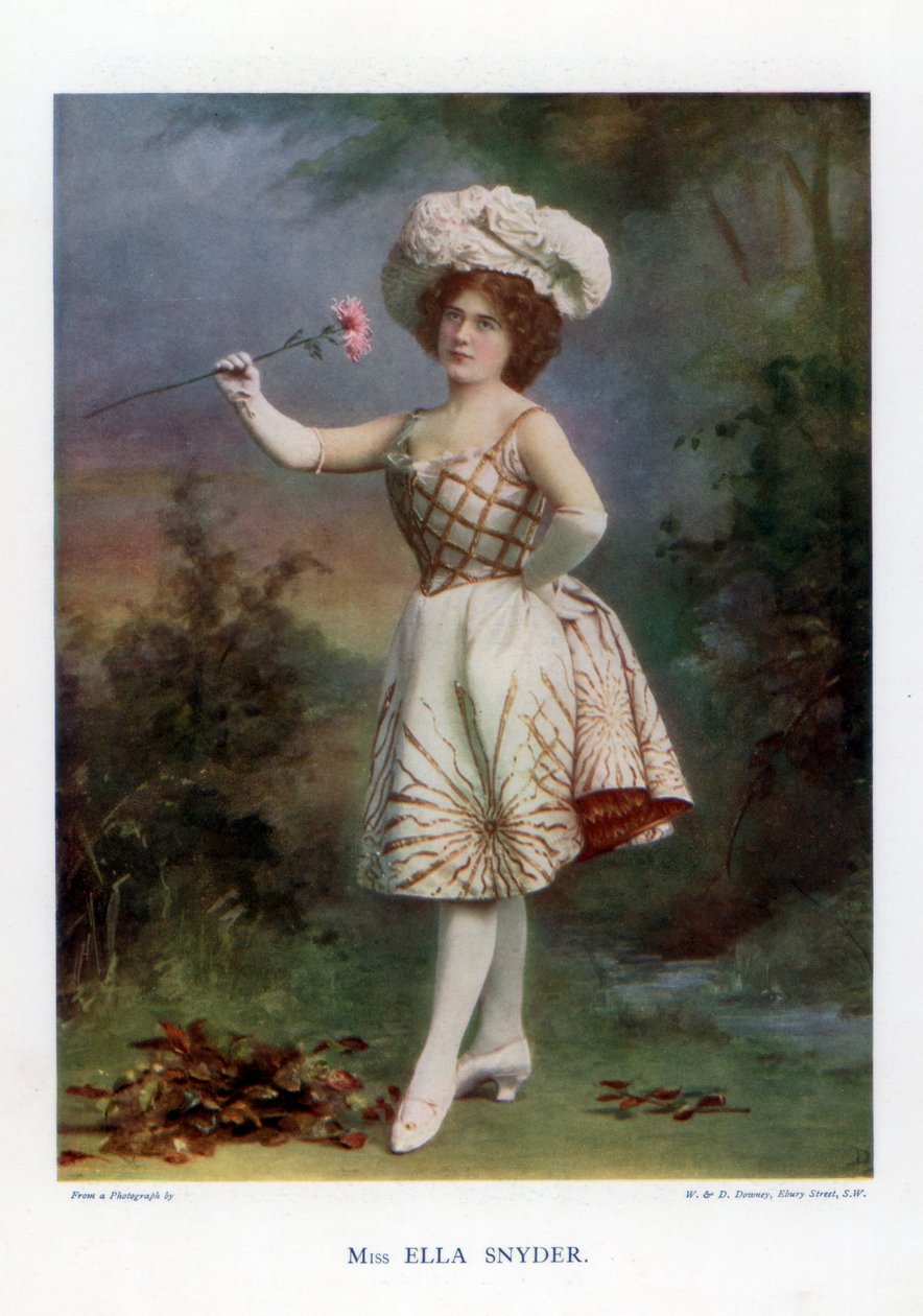 Ella Snyder, skådespelerska, 1901. av William and Daniel Downey
