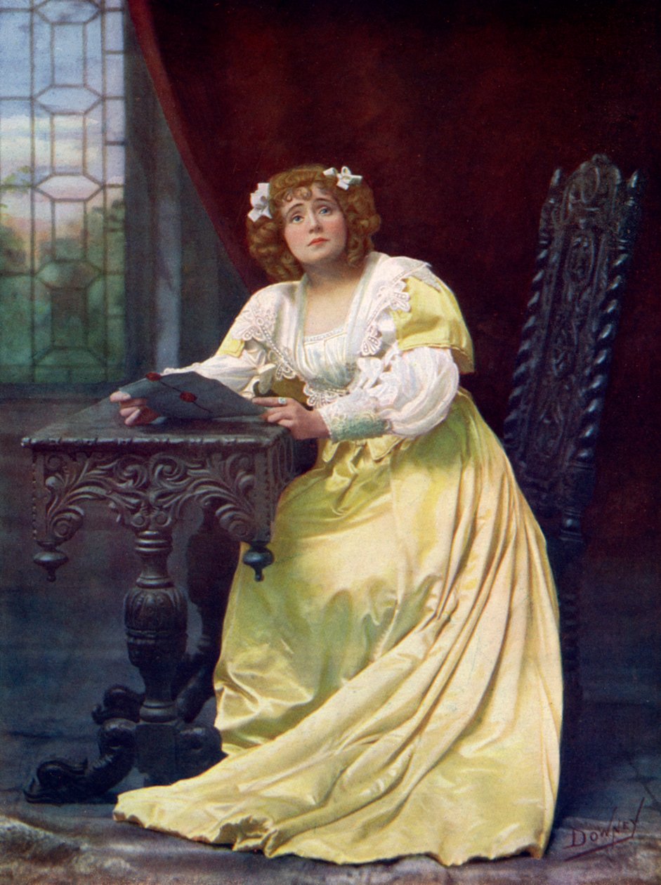 Eva Moore 1870-1955, engelsk skådespelerska, 1899-1900. av William and Daniel Downey