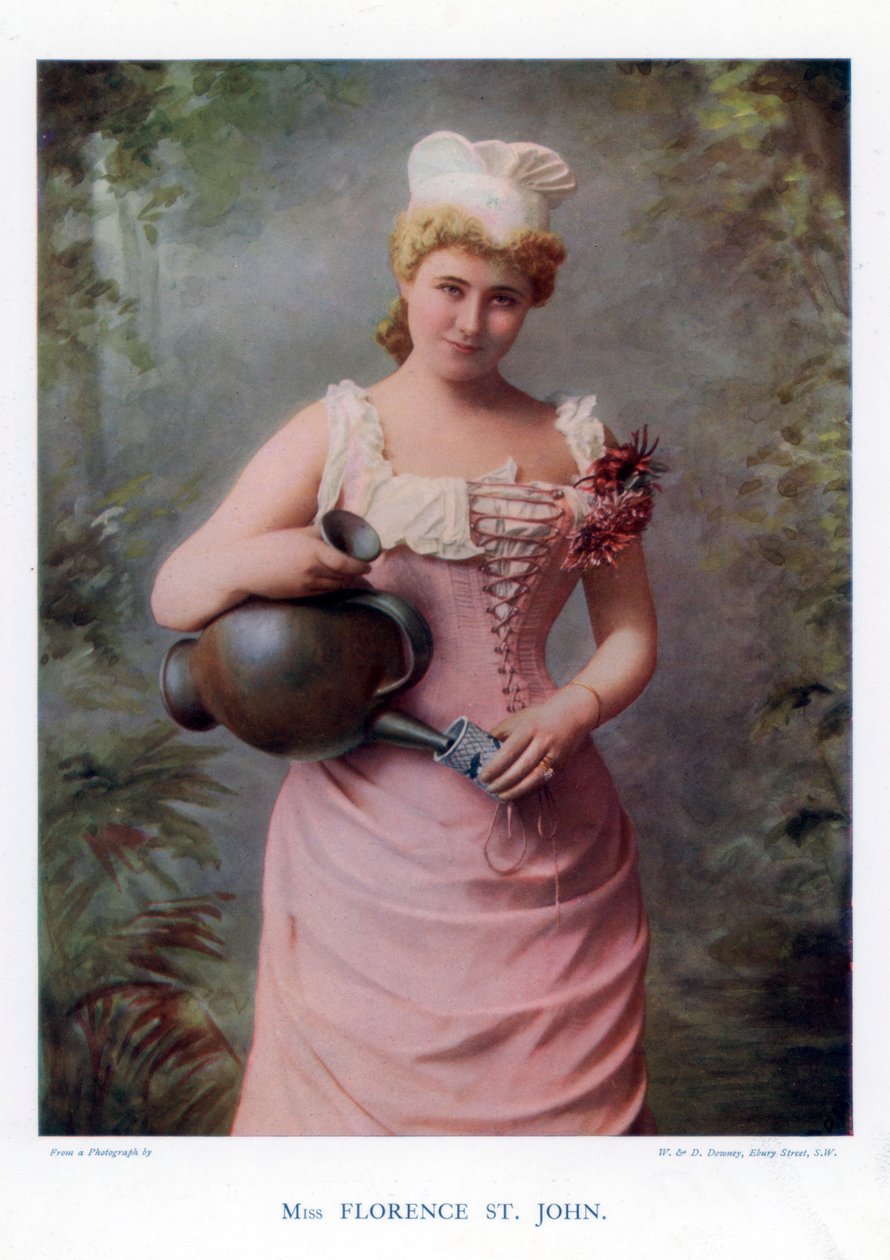 Florence St John, engelsk skådespelerska och sångerska, 1901. av William and Daniel Downey