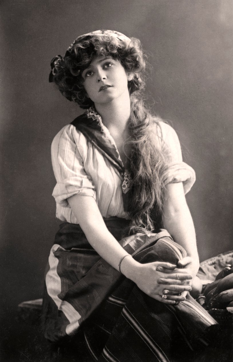 Gabrielle Ray 1883-1973, engelsk skådespelerska, tidigt 1900-tal. av William and Daniel Downey