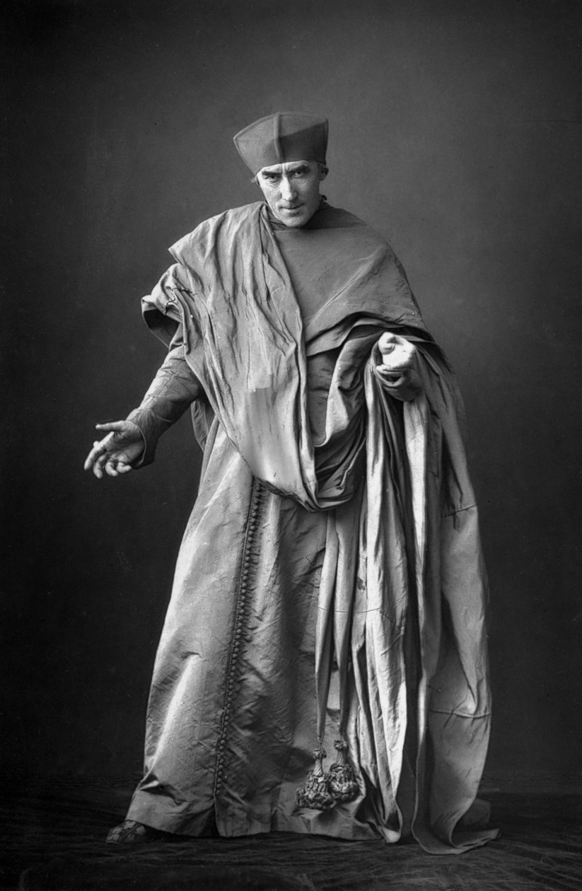 Henry Irving 1838-1905, engelsk skådespelare, 1893. av William and Daniel Downey