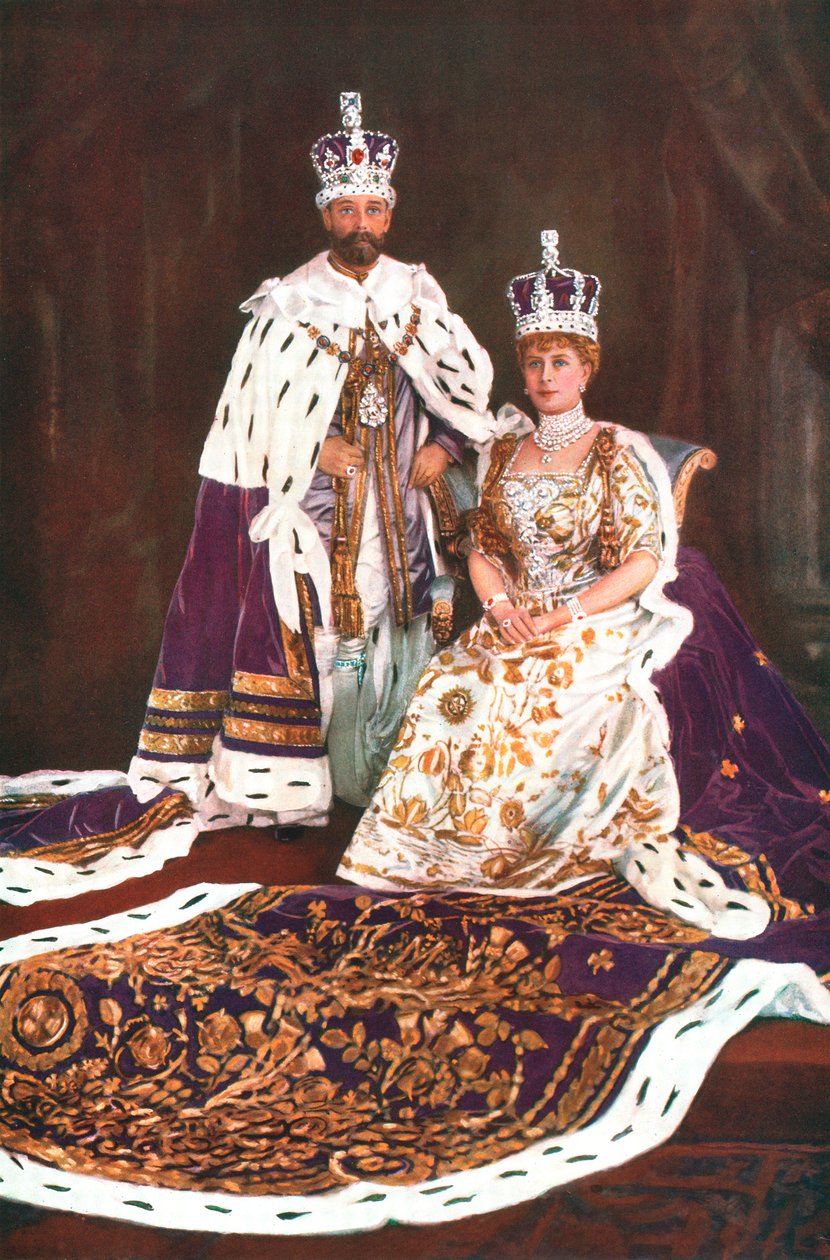 King George V och Queen Mary, 1911 av William and Daniel Downey