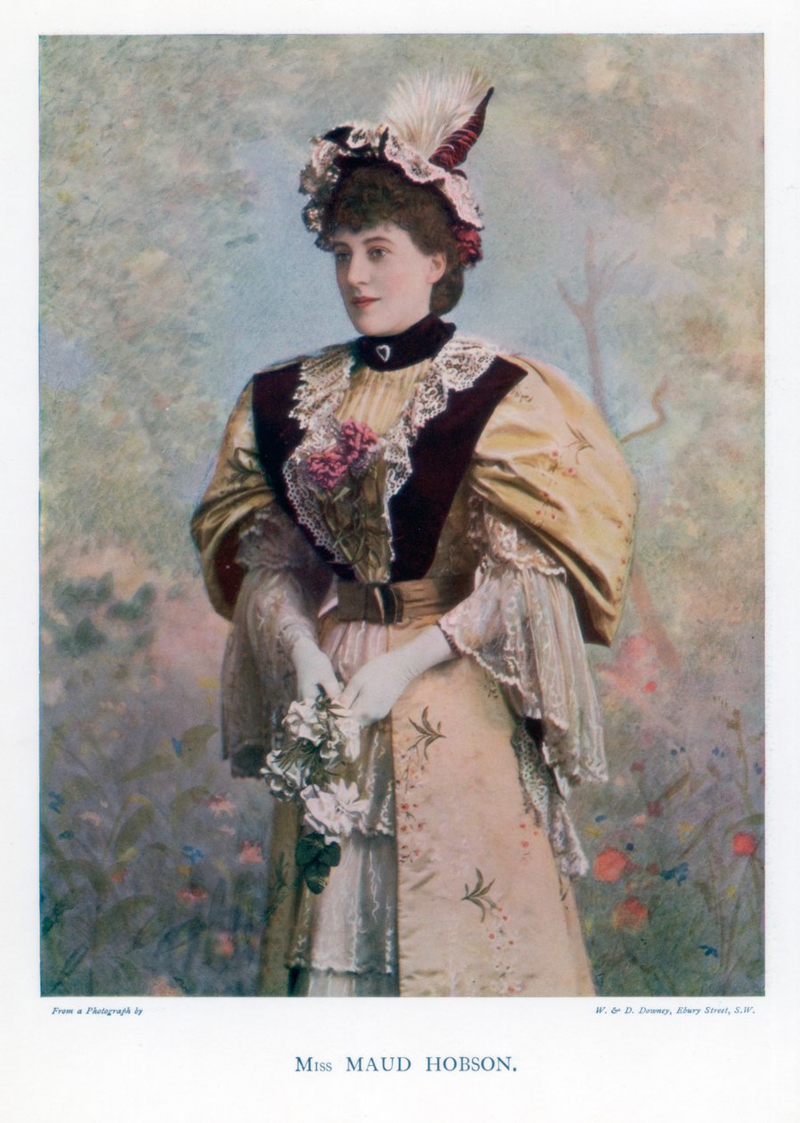 Maud Hobson, skådespelerska, 1901. av William and Daniel Downey