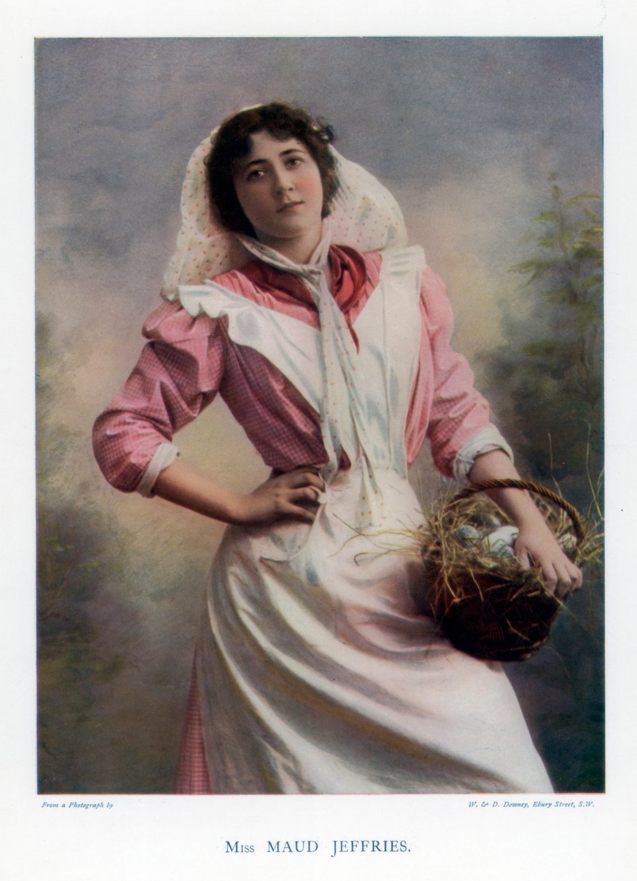 Maud Jeffries, amerikansk skådespelerska, 1901. av William and Daniel Downey