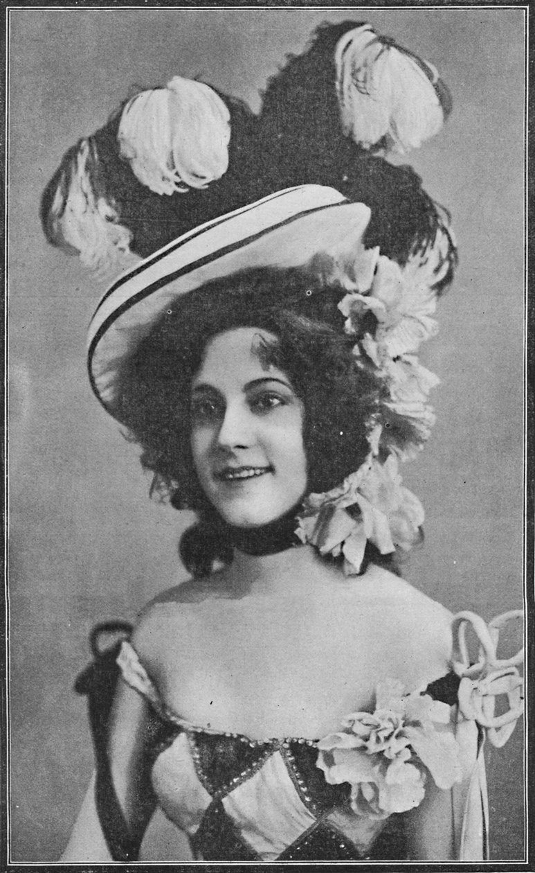 Miss Mabelle Gilman, den förtrollande flickan i kasinot - The Casino Girl at the Shaftesbury, 1 av William and Daniel Downey