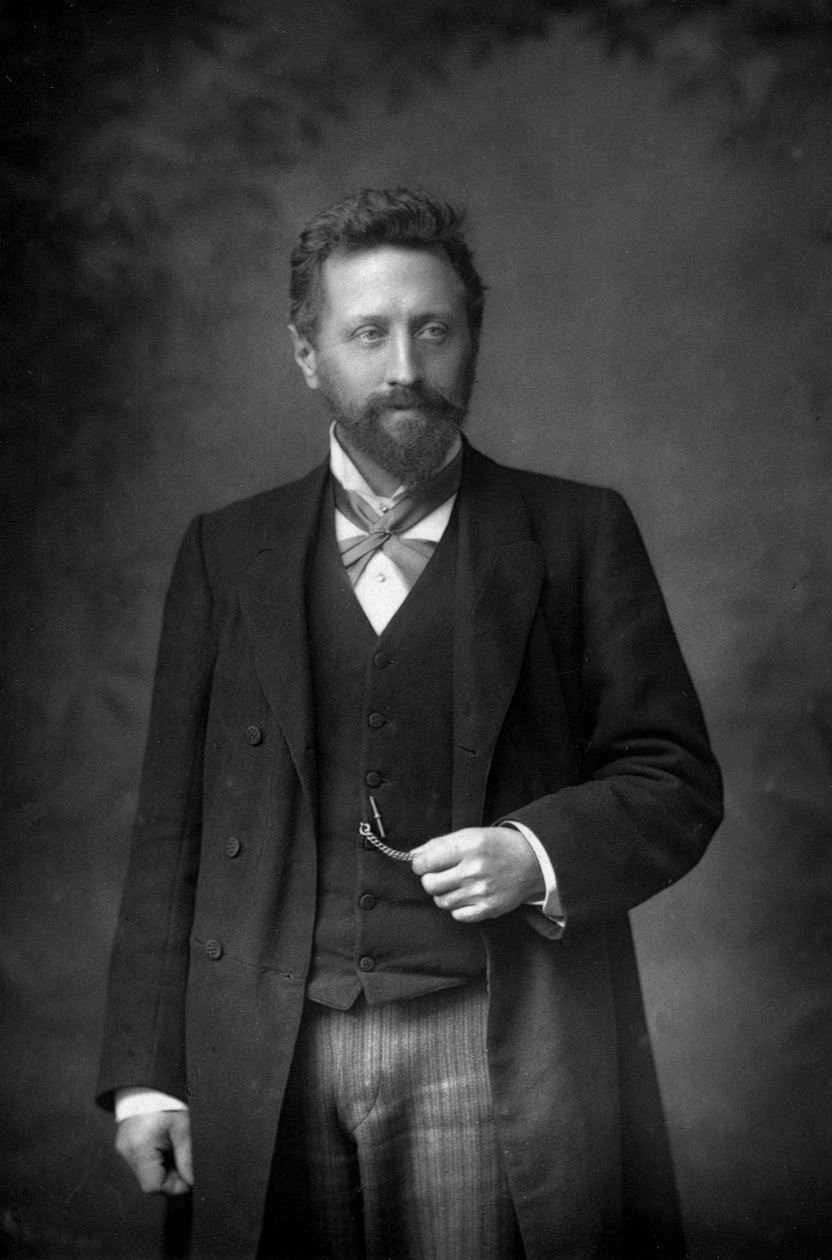 Professor William Edward Ayrton 1847-1908, brittisk fysiker och elektroingenjör, 1893. av William and Daniel Downey