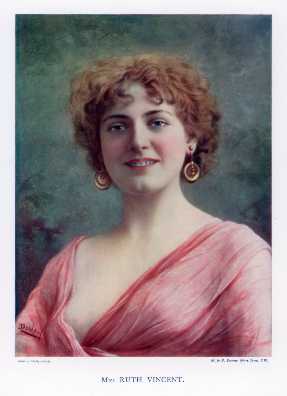 Ruth Vincent, skådespelerska och sångerska, 1901. av William and Daniel Downey