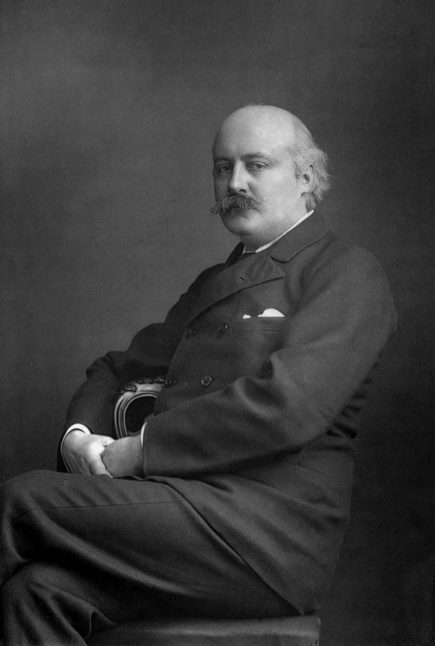 Sir Charles Hubert Hastings Parry 1848-1918, engelsk kompositör, 1893. av William and Daniel Downey