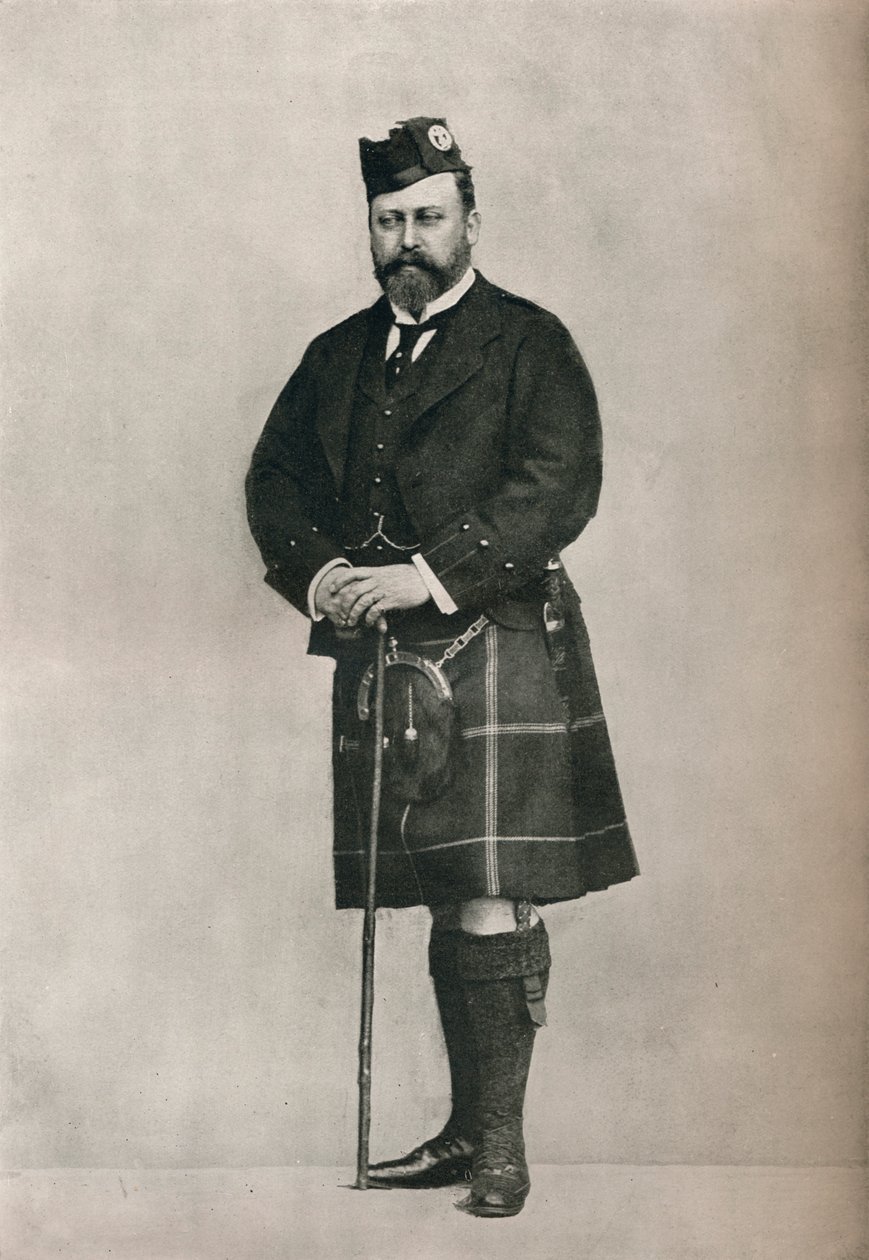 Prinsen av Wales i Highland-dräkt, c1886 1910 av William and Daniel Downey