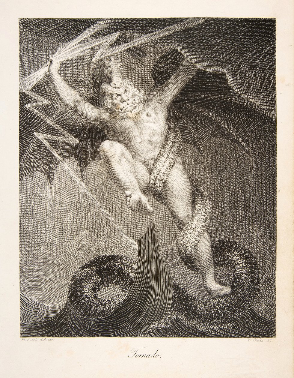Tornado, pub. 1795 (gravyr) av William and Fuseli Henry Blake