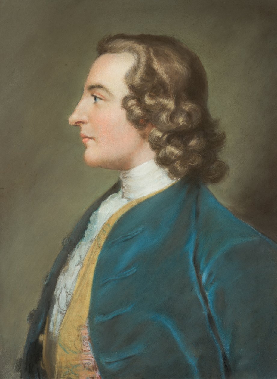 Porträtt av en gentleman, möjligen 1:e hertigen av Northumberland (pastellteckning) av William of Bath (circle of) Hoare