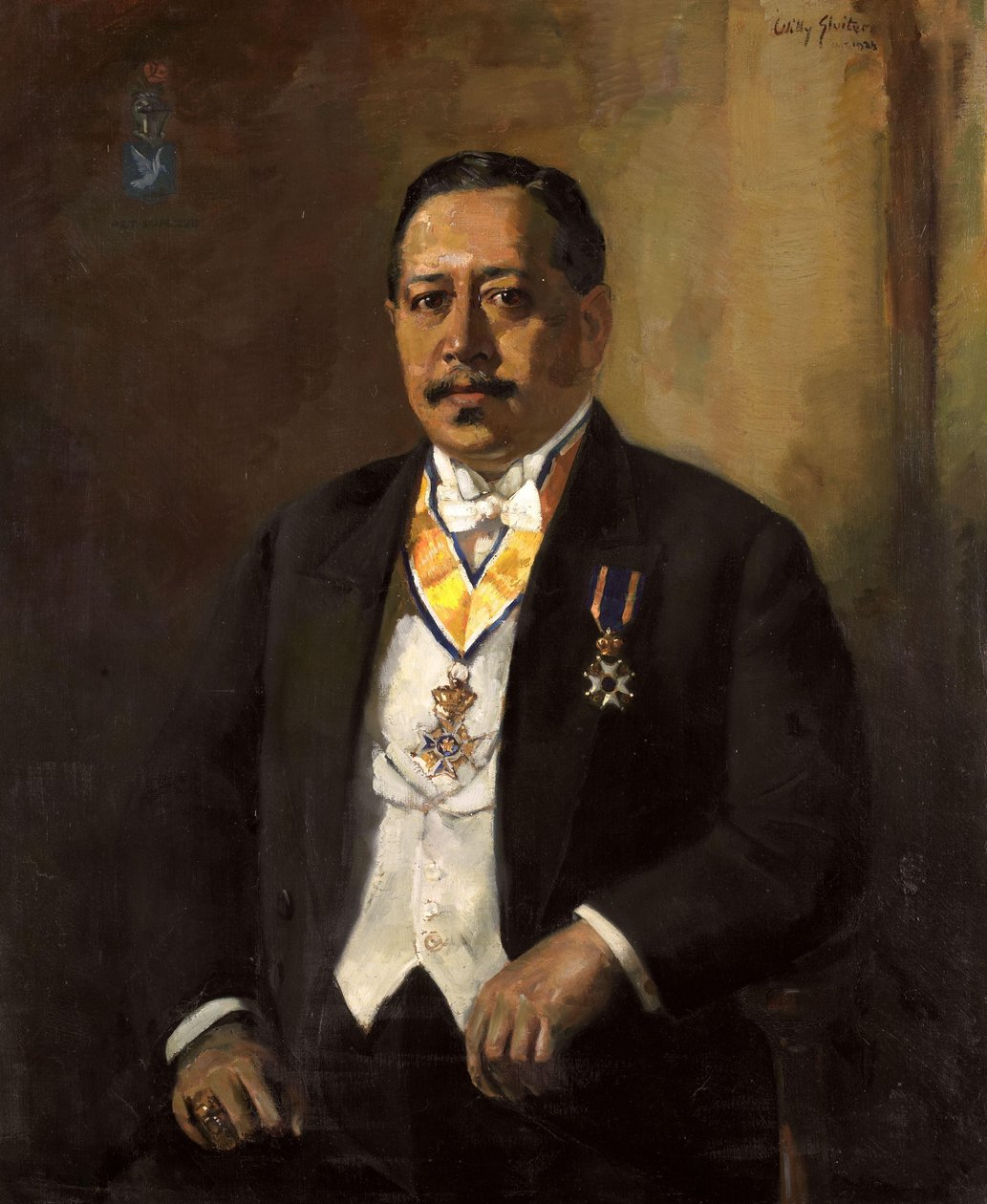 Willem Martinus Godfried Schumann (1877-1952). Ordförande för folkets råd (1919-1925) av Willy Sluiter