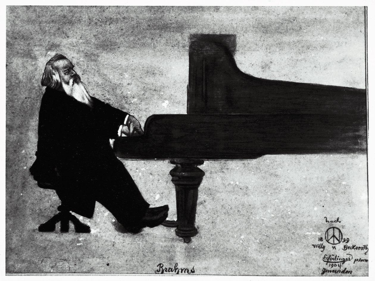 Den tyske kompositören Johannes Brahms (Hamburg av Willy von Beckerath