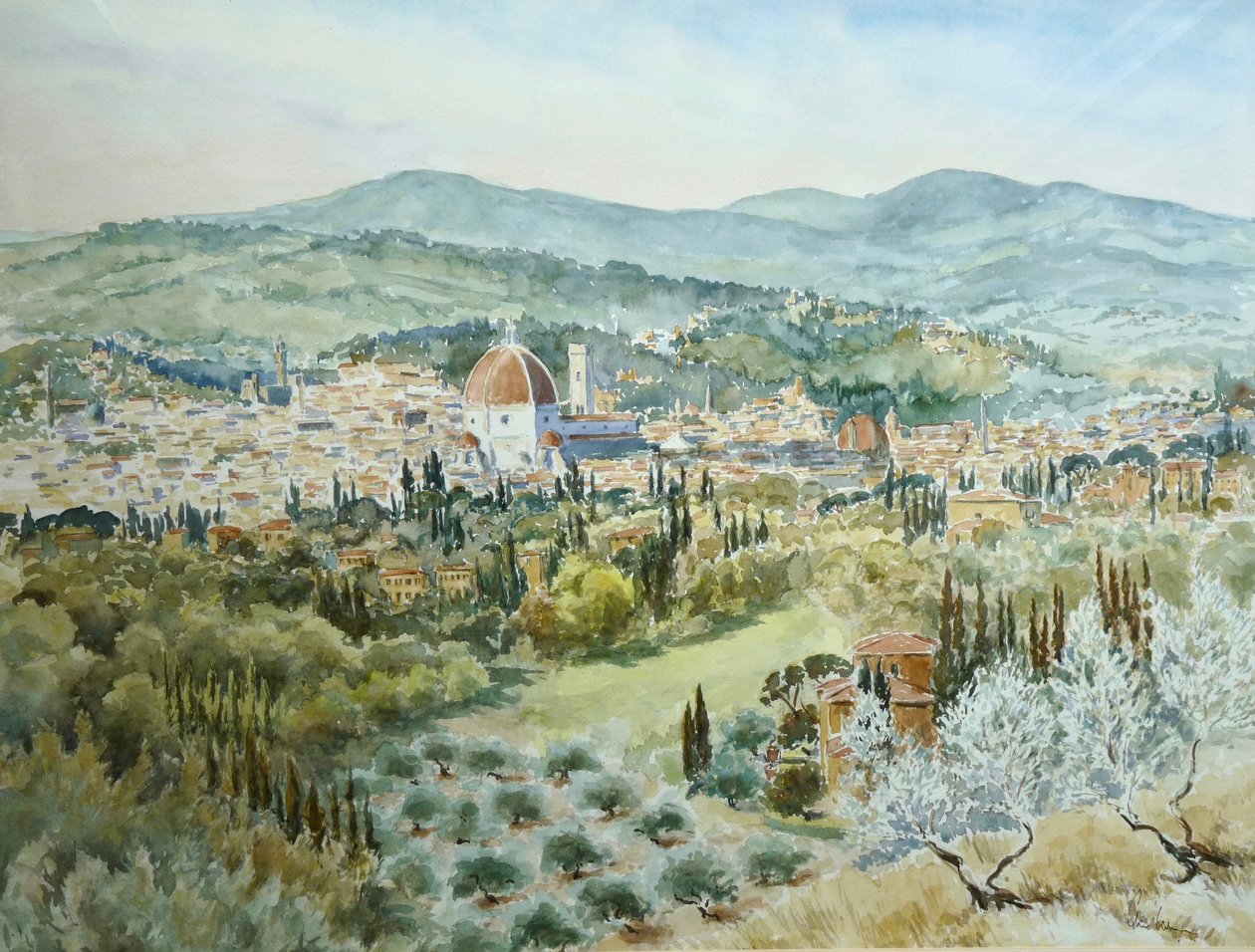 191 Från Villa Bellagio - klar morgon av Wilson Clive