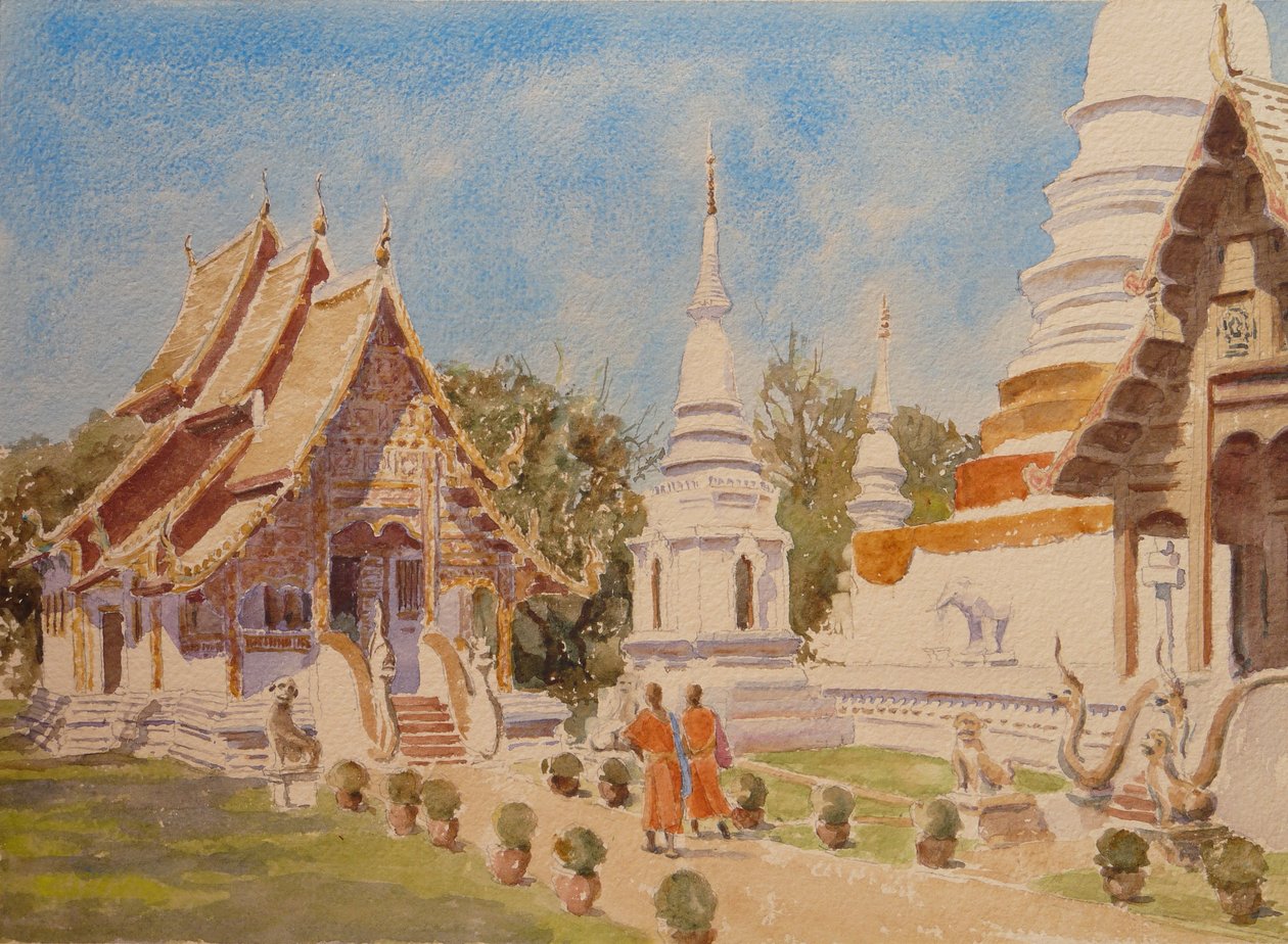 877 Wat Phra Singh, klart av Wilson Clive