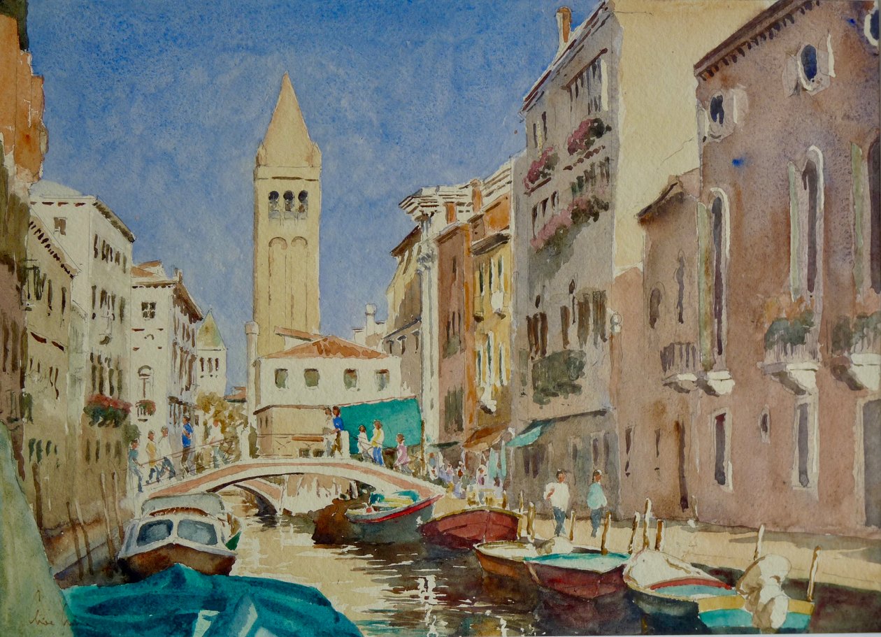 886 Ponte dei Pugni, eftermiddagssol av Wilson Clive