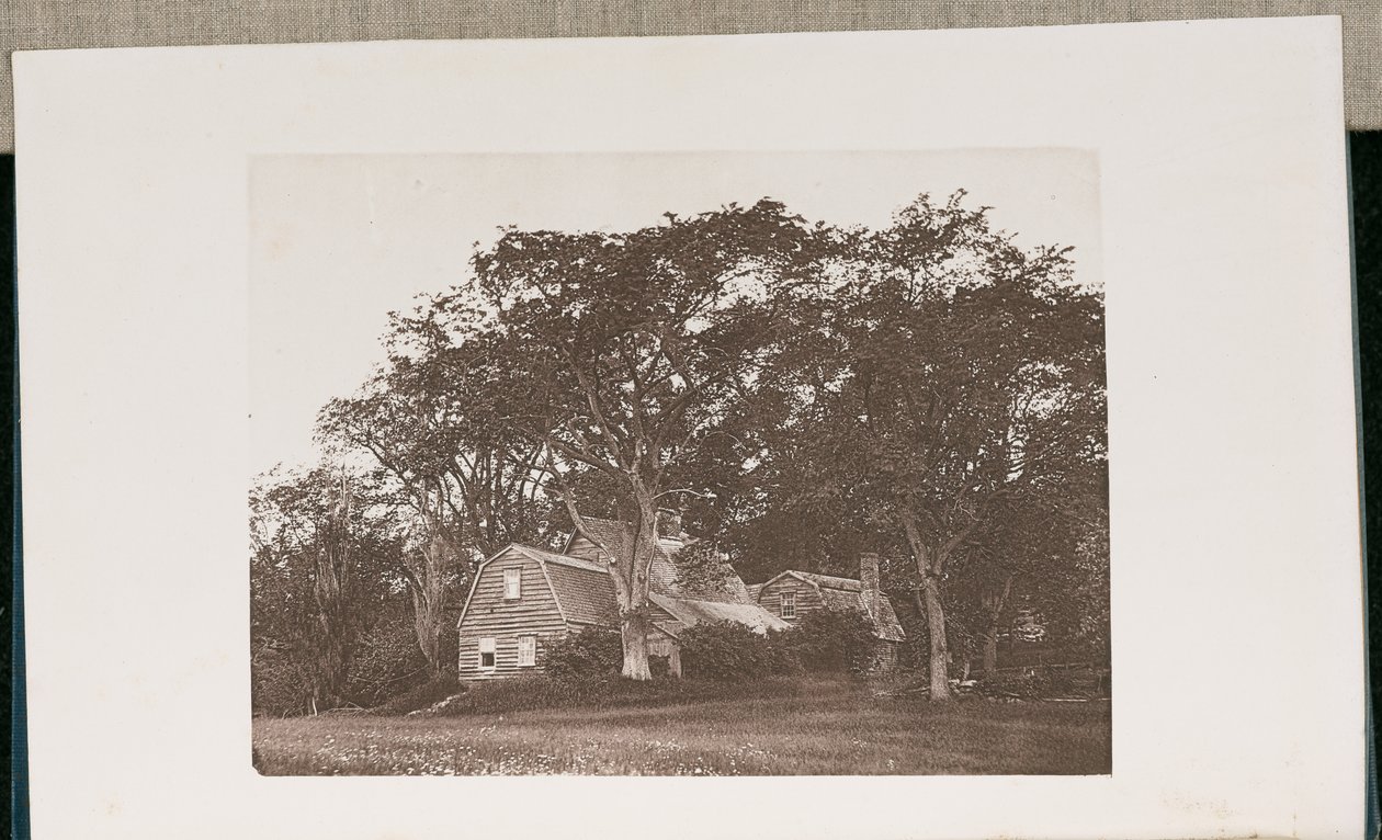 Det gamla Fairbanks-huset i Dedham, Massachusetts, byggt år 1636 av Wilson Flagg