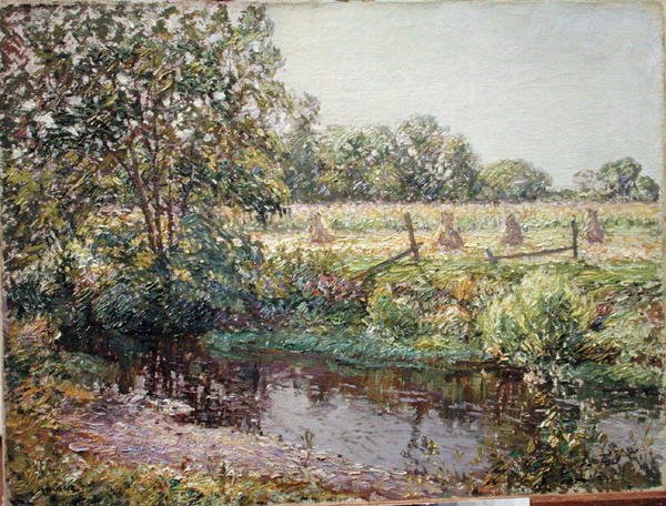 Sensommar (olja på duk) av Wilson Henry Irvine