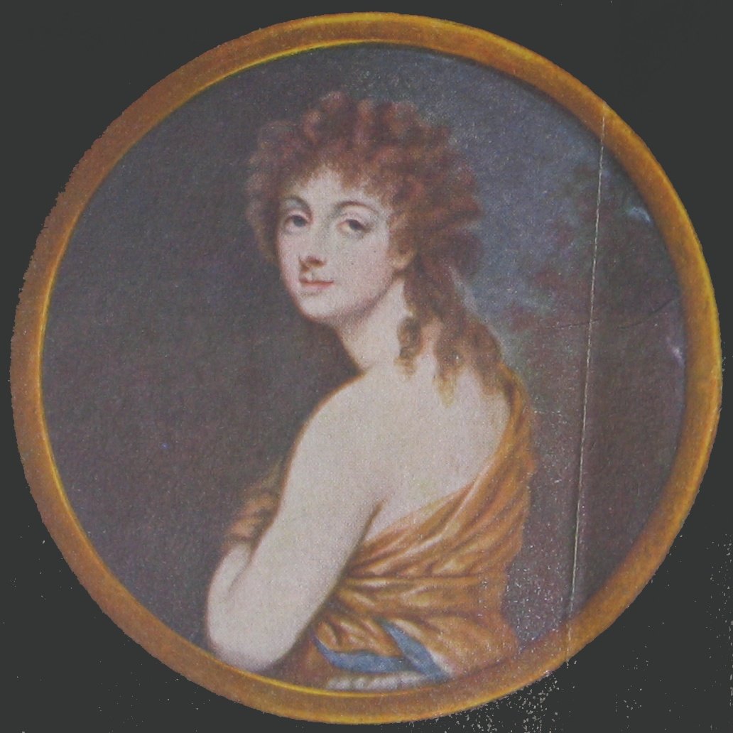 Miniature of Rozalia Lubomirska née Chodkiewicz. av Wincenty de Lesseur